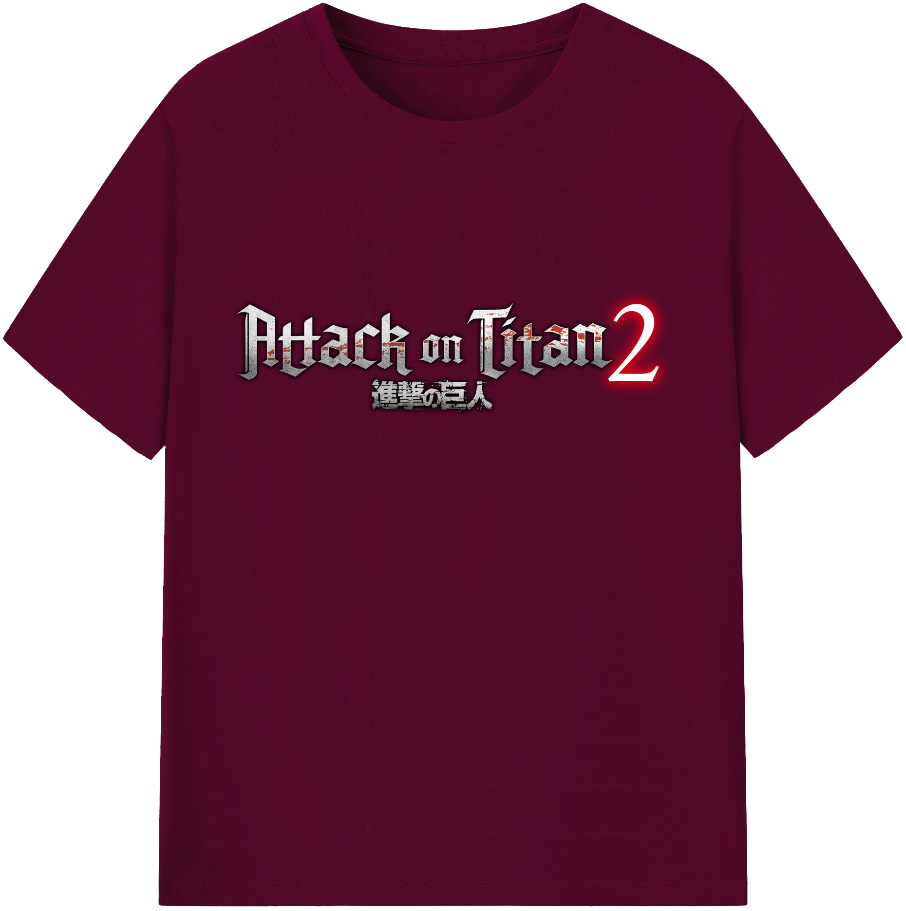 （画像用） 進撃の巨人 Attack on Titan レディースカジュアルプリントTシャツ（綿100％）